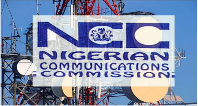 Alt: = "photo showing NCC logo and telecom mast"