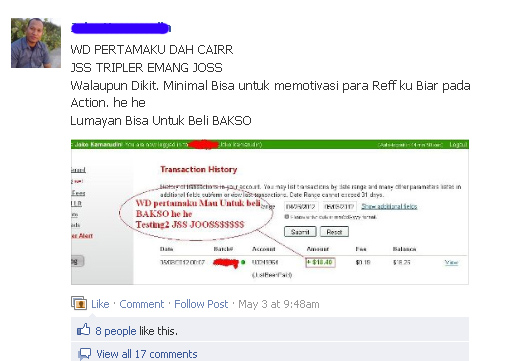 testimonial cerita dan kisah nyata member yang sukses di profitclicking3