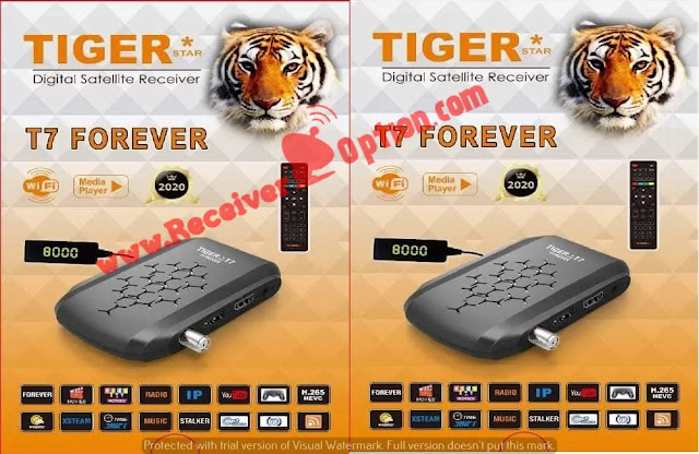 TIGER T7 FOREVER H-265 HD RECEIVER NEW SOFTWARE V1.72 15 AUGUST 2022