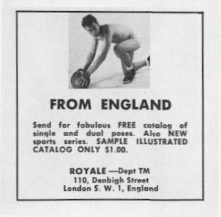 man in shorts kneeling with ball Basil Clavering vintage British gay photo