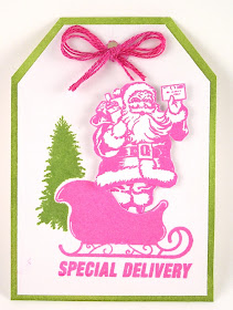 Darkroom Door Rubber Stamps Merry Mail Tag