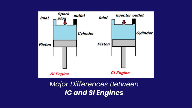 Major Differences Between IC and SI Engines