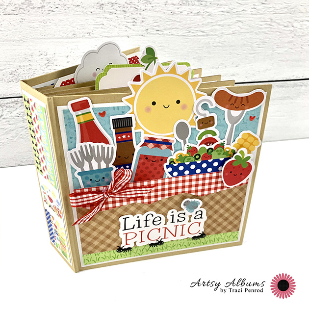 Life is a Picnic Summer Scrapbook made with Doodlebug Design Bar-b-cute Collection