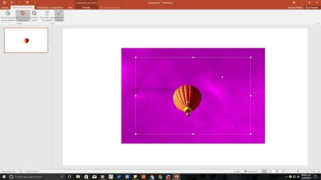 Quitar fondo powerpoint