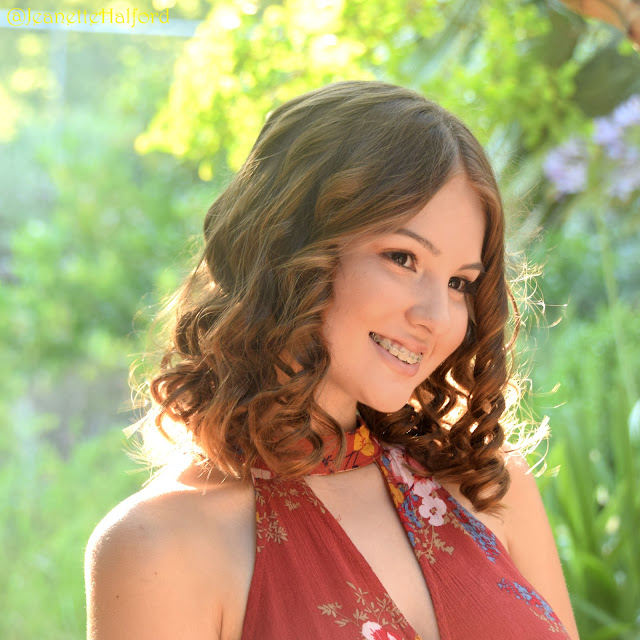 Model photoshoot at William Land Park Gardens Sacramento California