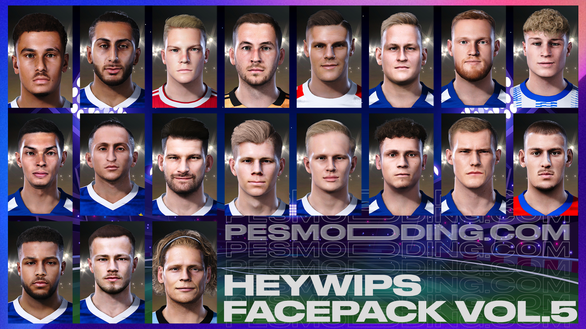 eFootball PES 2021 Bundesliga Facepack Vol.5 by Heywips