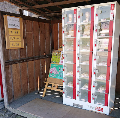 一須賀のコインロッカー式直売所(河南町)