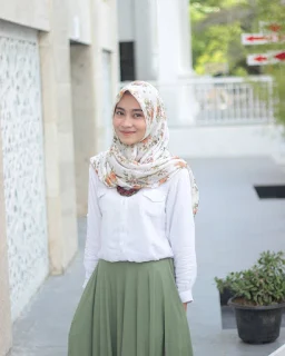 Hijabers cantik Ririn Putri Anjani