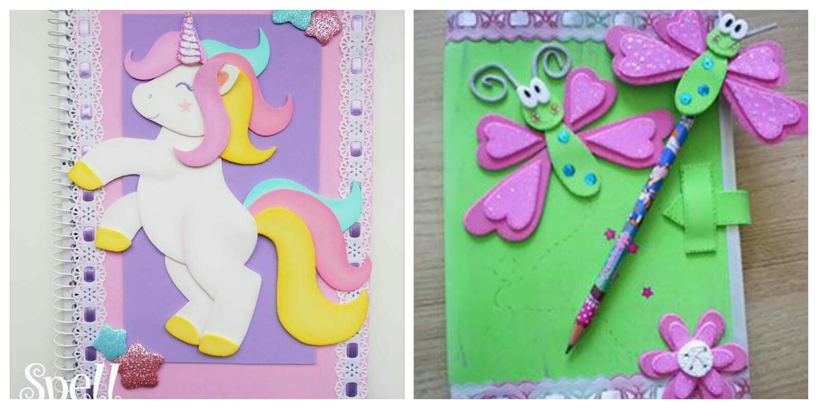 Mi Fiesta Creativa: Adorables ideas para forrar cuadernos ...