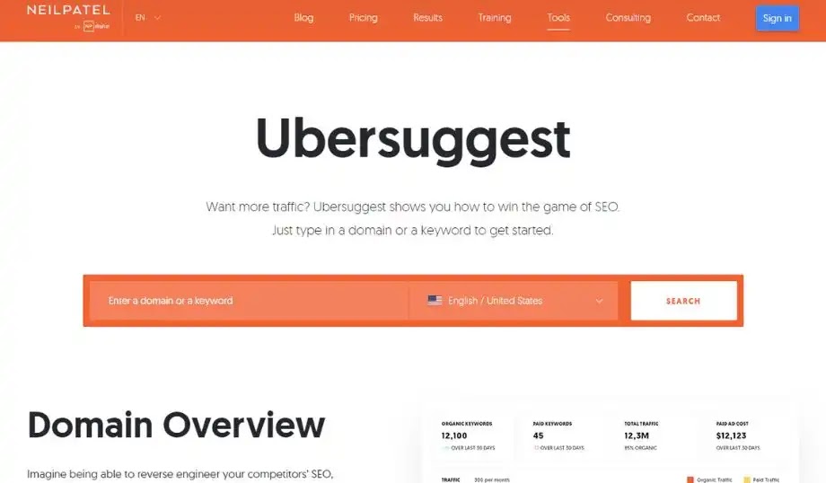 Ubersuggest