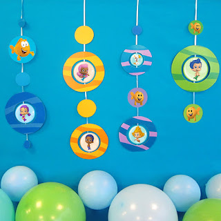 free bubble guppies party decorations