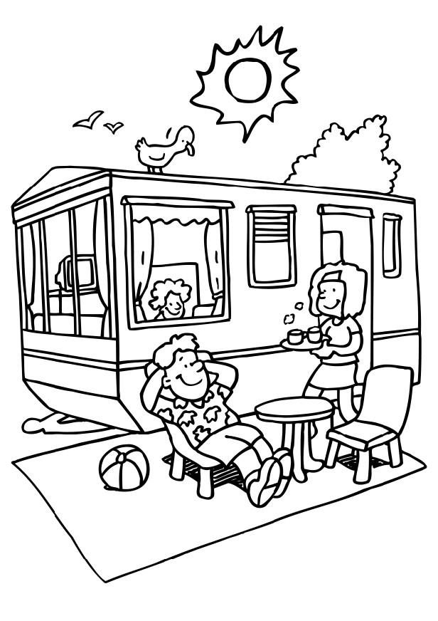 Camping Coloring Pages