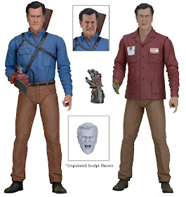 Ash vs Evil Dead 7” Action Figures Series 1 by NECA - “Hero” Ash & “Value Stop” Ash