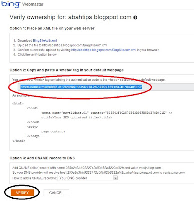 Cara Cepat Mendaftar Blog ke Bing - Yahoo Search Engine
