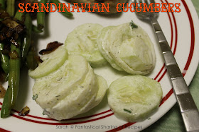 Scandinavian Cucumbers - a staple in my family when I was little! #cucumbers #side #Norwegian #Scandinavian