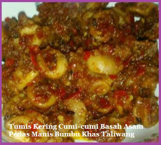 Tumis Kering Cumi-cumi Basah Asam Pedas Manis Bumbu Khas Taliwang