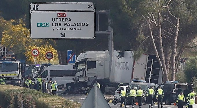 Ισπανία: Φορτηγό έπεσε πάνω σε αστυνομικό μπλόκο – 6 νεκροί