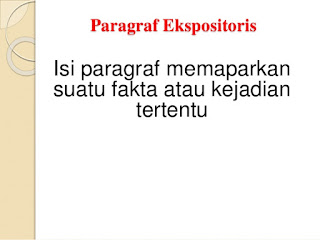 Paragraf ekspositoris disebut juga paragraf pemaparan atau paparan Nih Pengertian Paragraf Ekspositoris (Pola Sebab Akibat, Ilustrasi dan Proses, Contoh Ekspositoris)