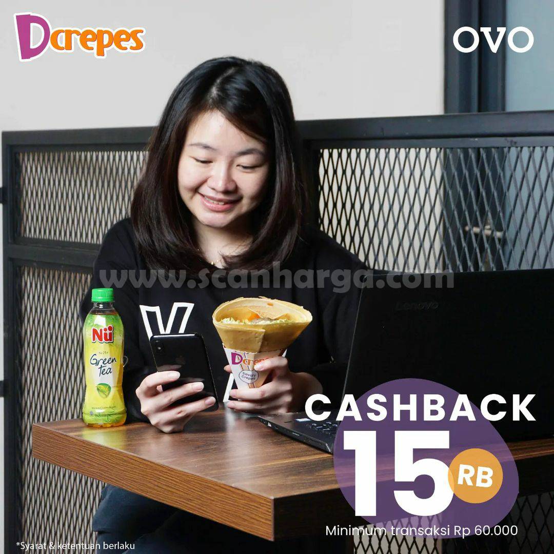 Promo DCREPES CASHBACK 15% pakai OVO