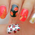 Red Hot Lips Nail Art Stickers