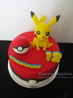 Bolo de aniversário Pikachu bragança