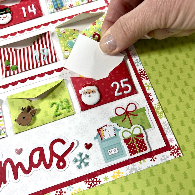 Artsy Albums Scrapbook Album and Page Layout Kits by Traci Penrod: Christmas  Advent Calendar Scrapbook Page