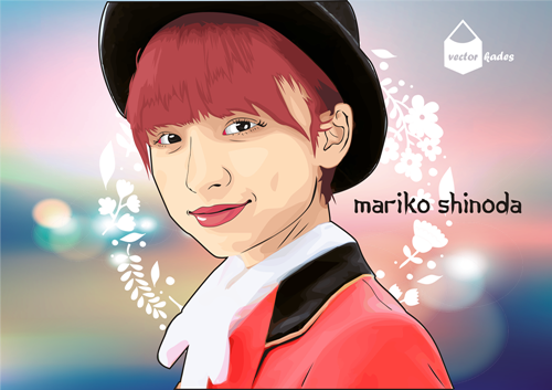 Mariko Shinoda Vector Kartun