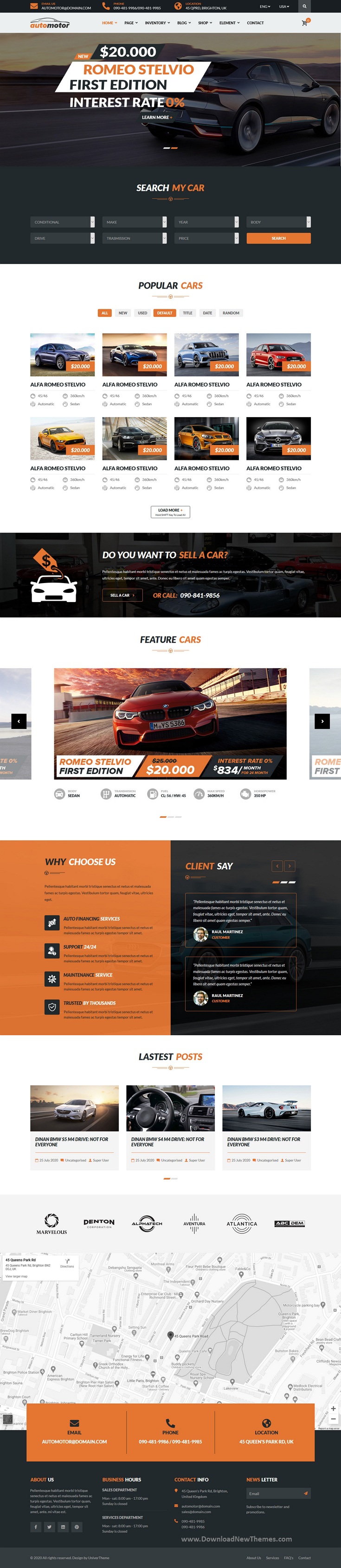 Best Car Dealer & Services Joomla Template