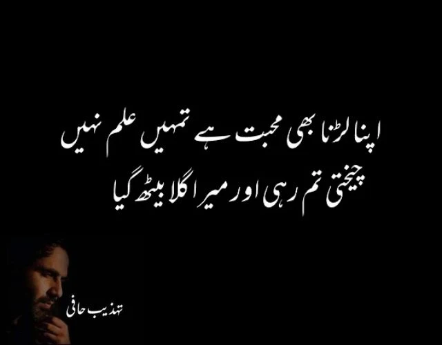 Best Tehzeeb Hafi Poetry 2 Lines in Urdu 2023 New