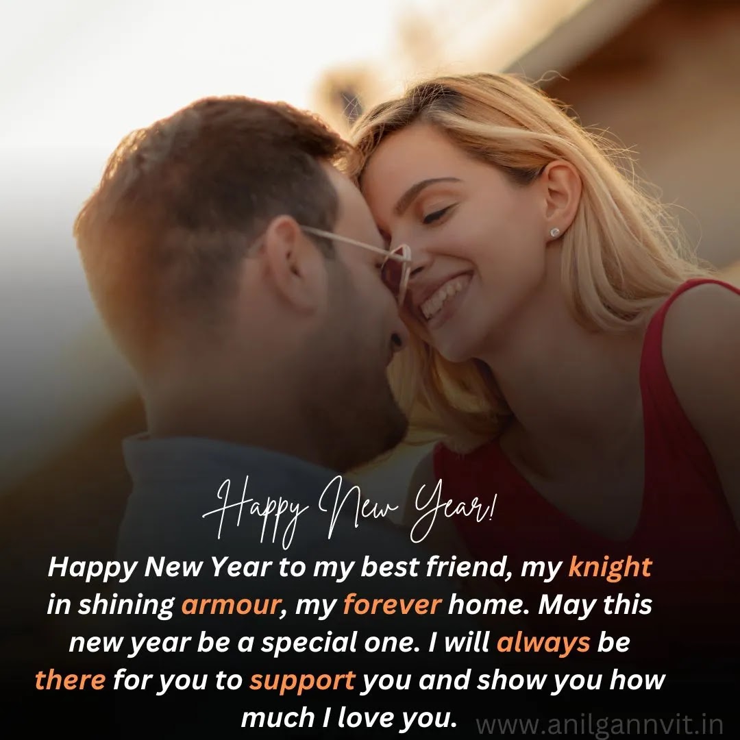 Happy New Year Wishes for Partner