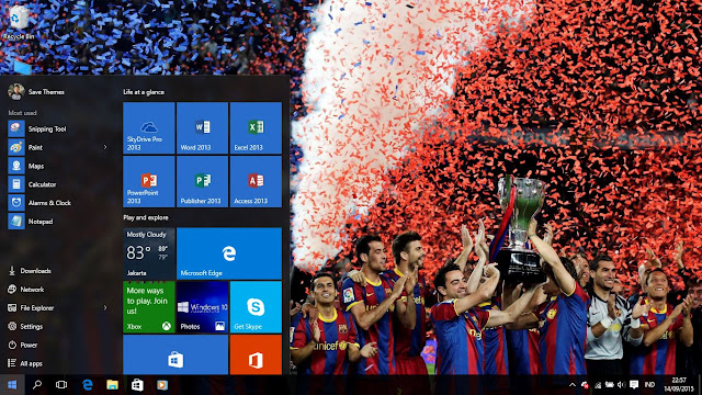FC Barcelona 2015 Theme For Windows 7, 8 and 10