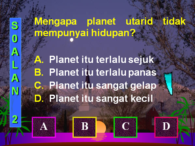 Sains Tahun 4 : Planet: Soalan Latihan