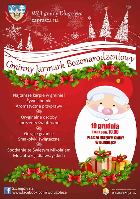 plakat Gminnego Jarmarku Bożonarodzeniowego