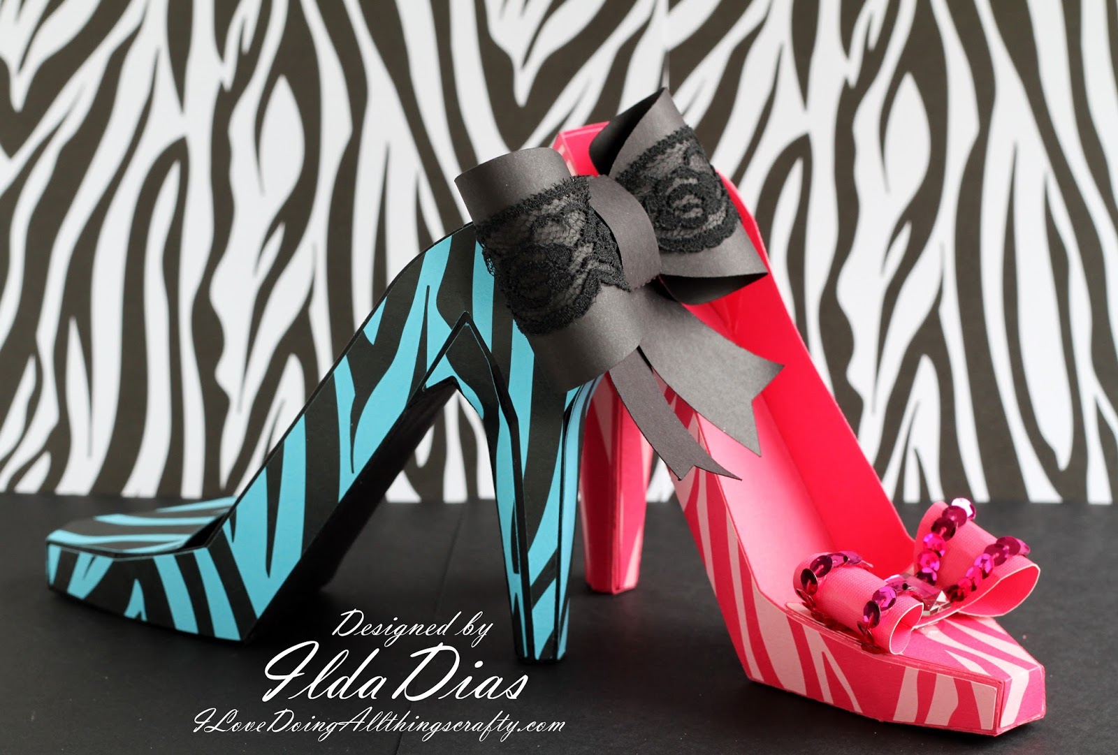 Download I Love Doing All Things Crafty 3d High Heel Shoe Svg File