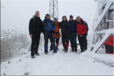 Zaldiaran mendiaren gailurra 978 m. -- 2016ko otsailaren 27an