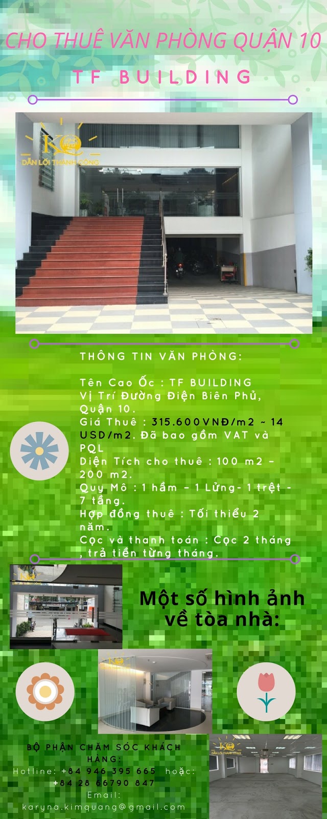 Cho thuê văn phòng quận 10 TF building