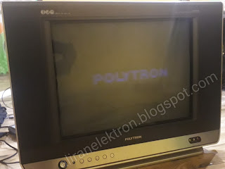 TV Politron layar redup
