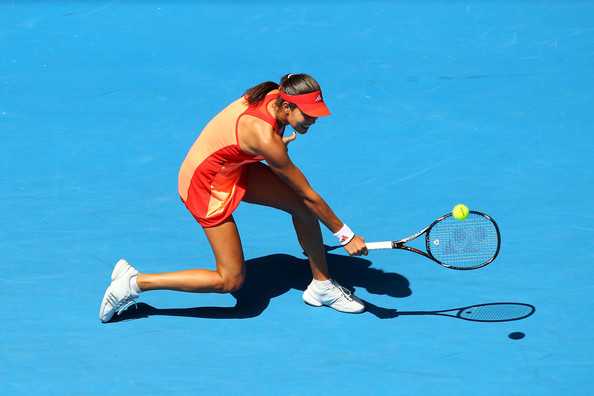 Ana Ivanovic s Beautiful Legs Upskirt Moment in Australian Open 2012