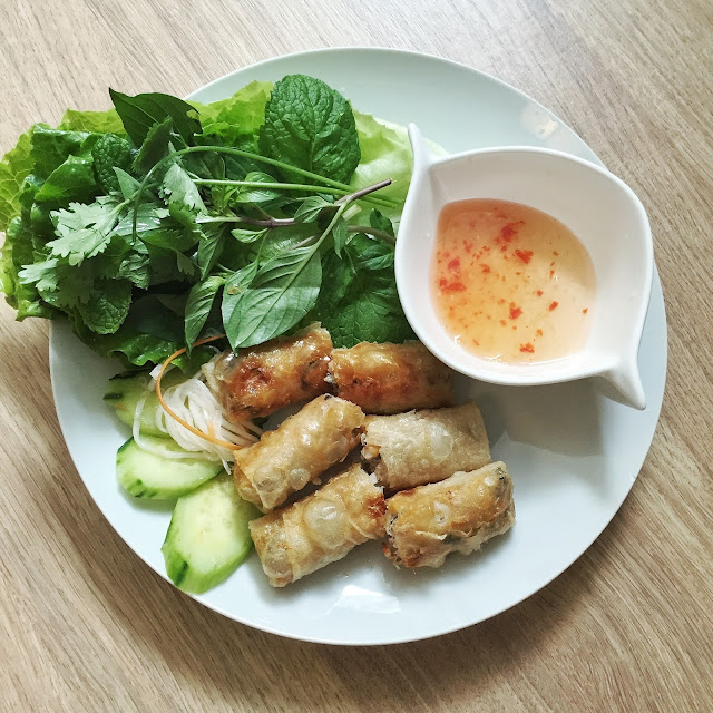 Bun Cha Vietnamese spring rolls