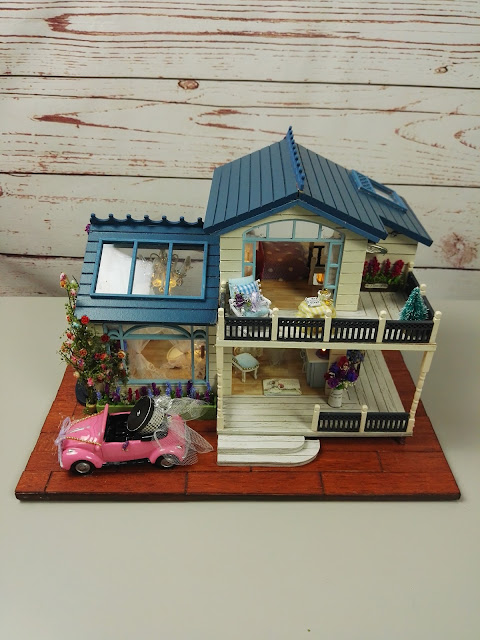 Diy dollhouse miniature Lavander- Casa delle bambole fai da te