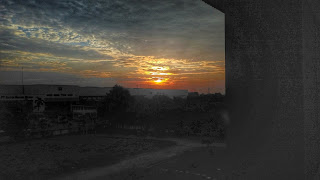 Sunrise dari lantai 3