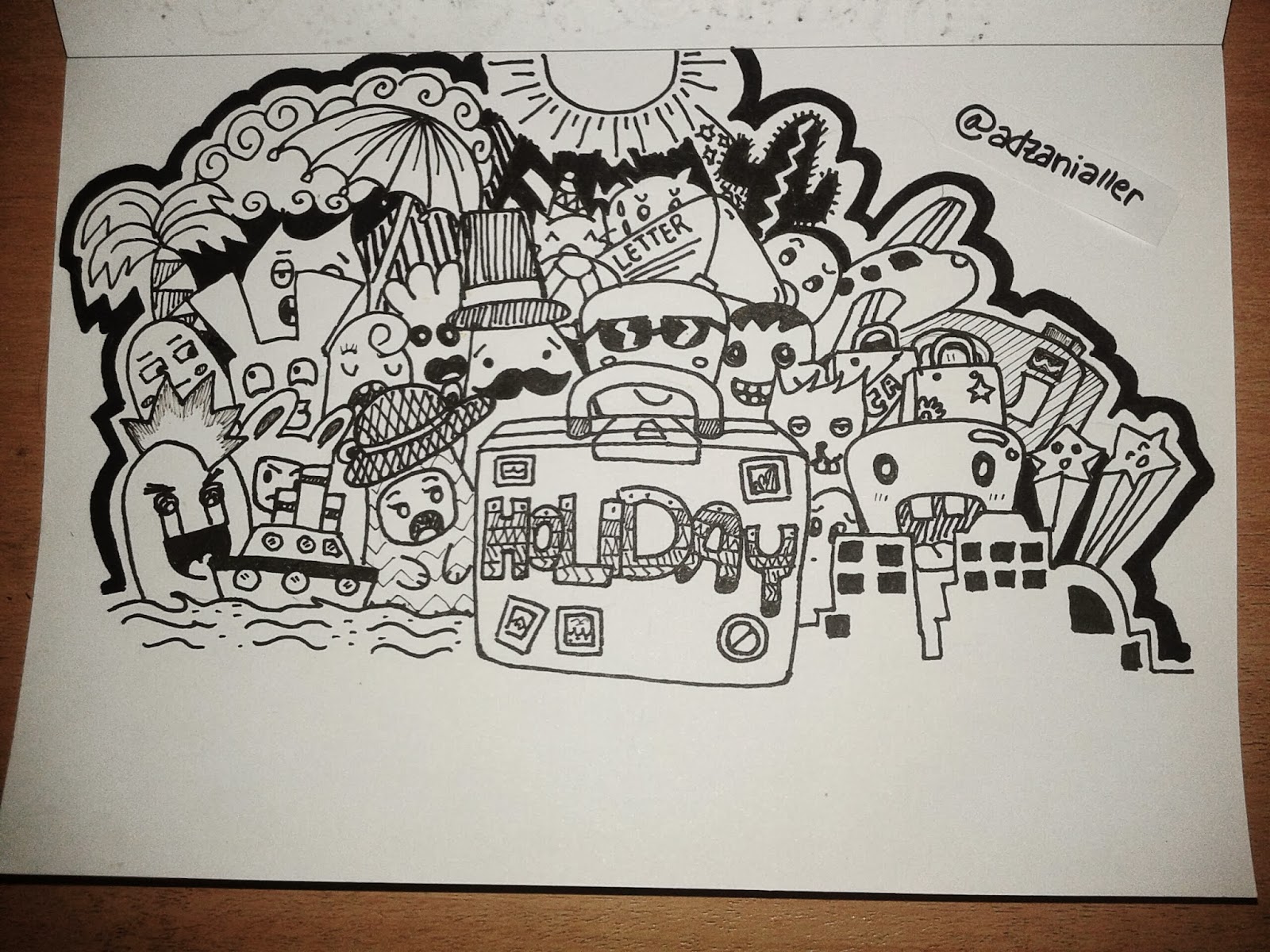 Gambar Doodle Keren Dan Mudah Medsos Kini