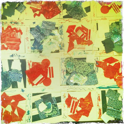 photo of: Patriotic Media Collage by Toddlers at NYC Childcare center