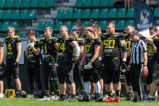 Sportfotografie GFL2 American Football Münster Blackhawks Hildesheim Invaders