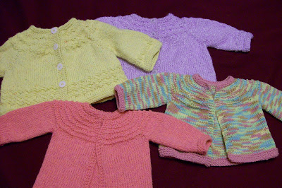 Baby Sweaters on Karen Bee Knitting  Baby Sweaters