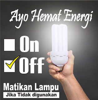 Contoh Desain Poster Hemat Energi  di dalam Kelas Tips 