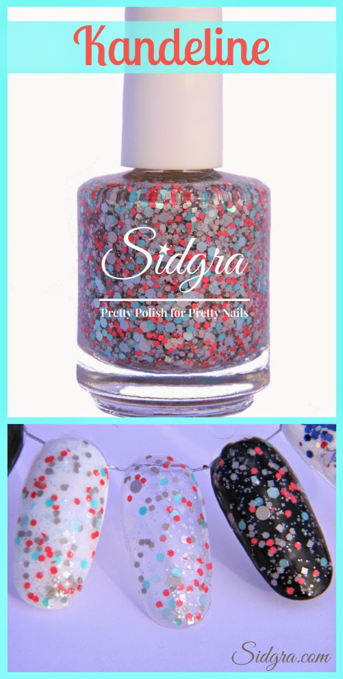 Kandeline Glitter Nail Polish by Sidgra www.sidgra.com