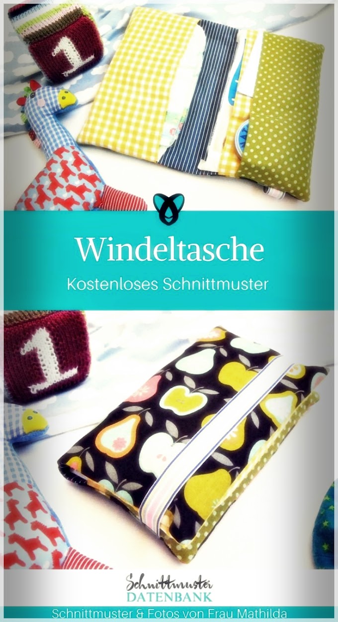 Windeltasche nähen kostenloses