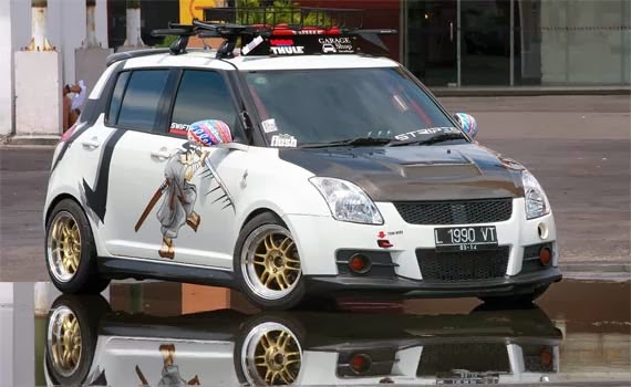  Gambar  Mobil  Suzuki  Swift  Modifikasi Elegan Terbaik 2014 