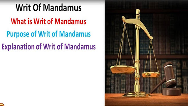 What are the Grounds of writ of mandamus?